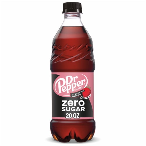 Dr Pepper Strawberries & Cream Zero Sugar Soda T1