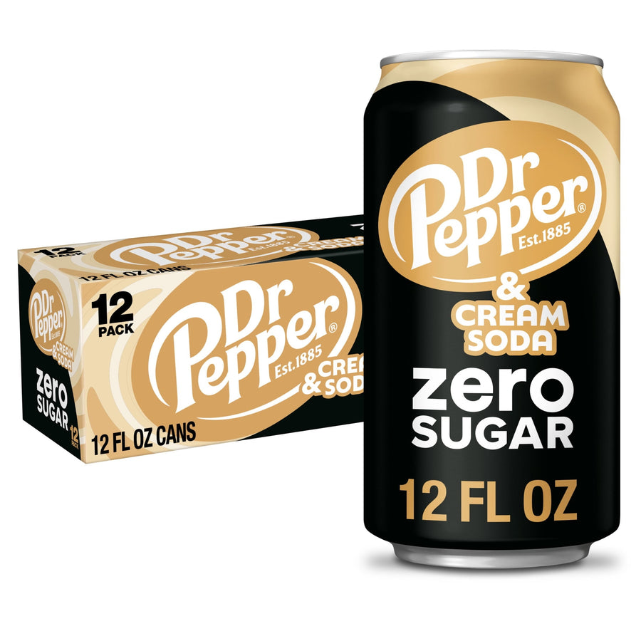 Dr Pepper & Cream Soda Zero Sugar D4